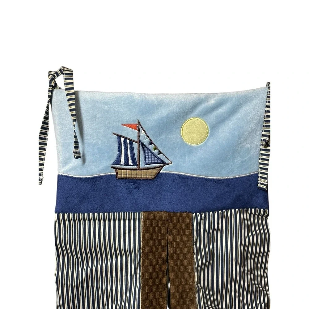Nojo Sail Boat baby‎ diaper Stacker Nautical Beach Tropical Nursery Decor 2009